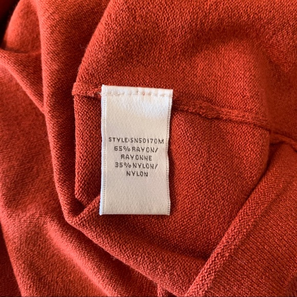 BNWT Amazing Burnt Orange Sleeveless Turtleneck Top Conrad C Size XL - Picture 8 of 9